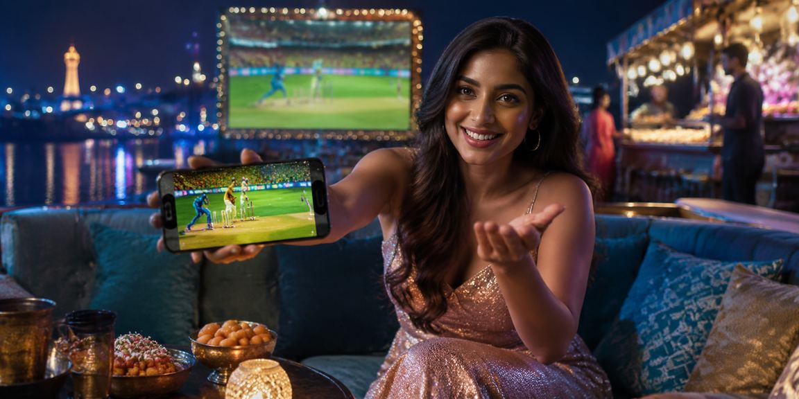 Night market in Ahmedabad riverfront with lottery players