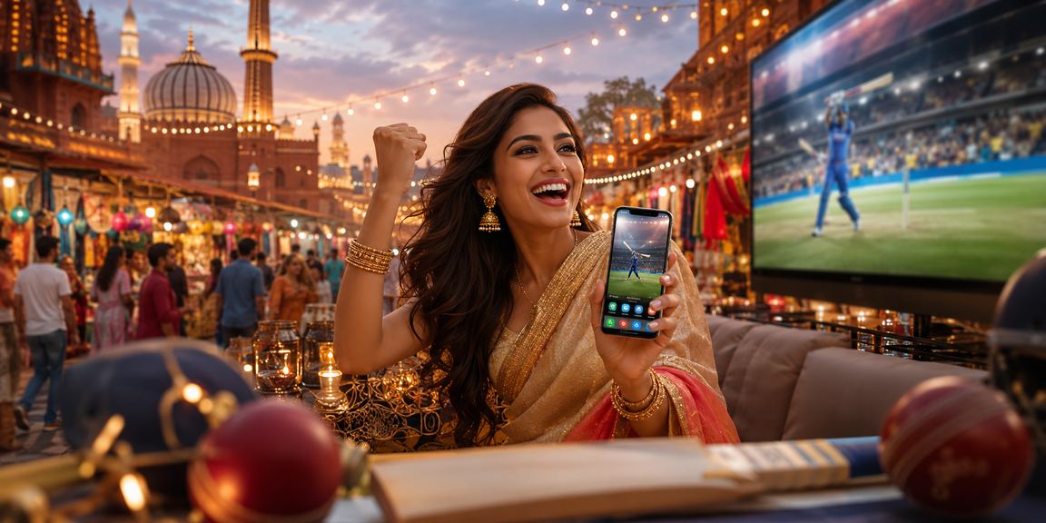 Crowd enjoying cricket betting in India